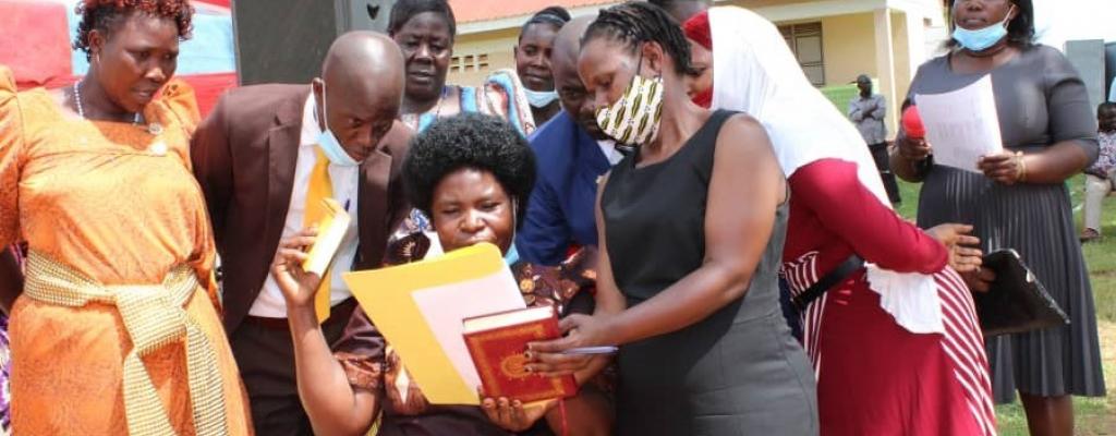 Hon, Anyango Lilian, councilor representing PWDs takes oath
